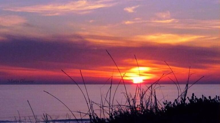 atardecer en los lagos del rocio