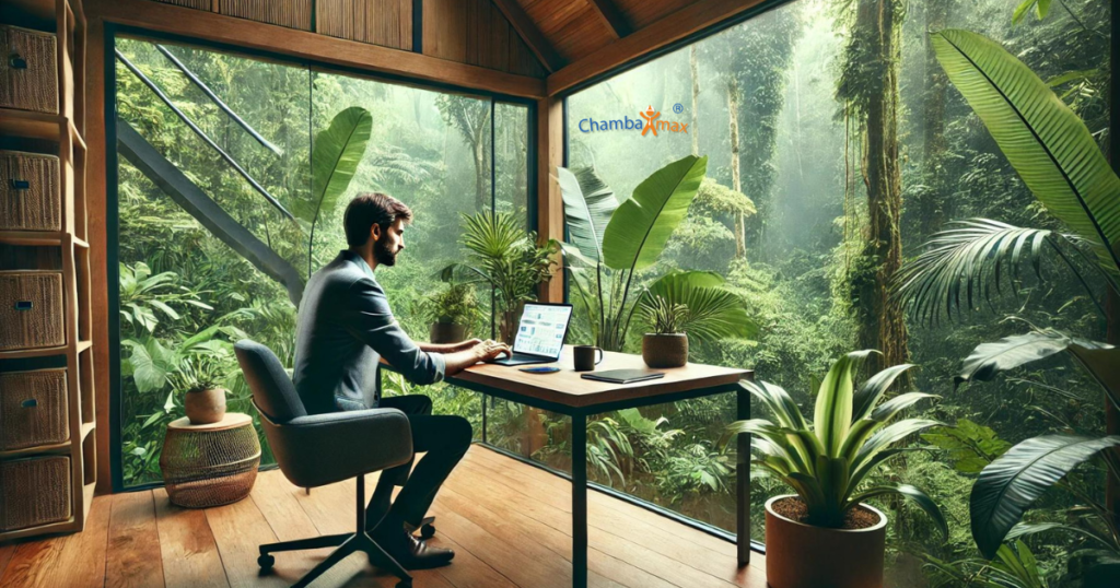 auto frente a computadora en casa