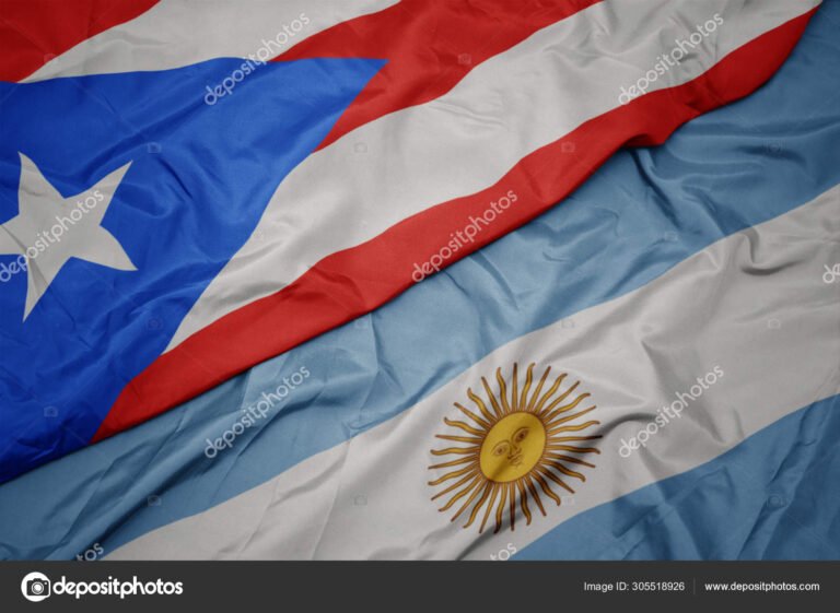 bandera argentina ondeando en puerto rico