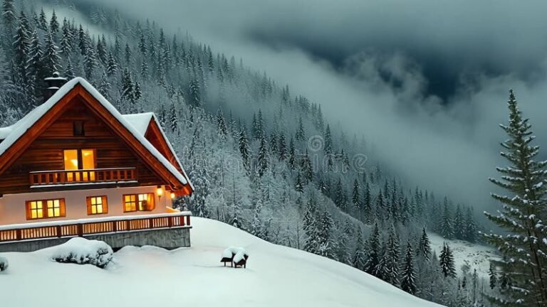 cabanas acogedoras en un paisaje montanoso 1