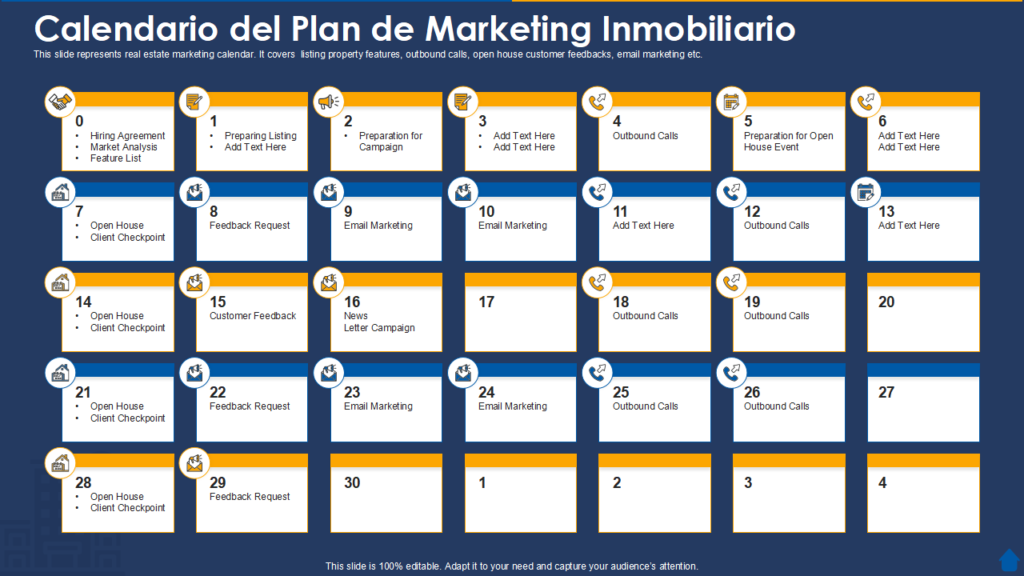 calendario con fechas de pagos inmobiliarios