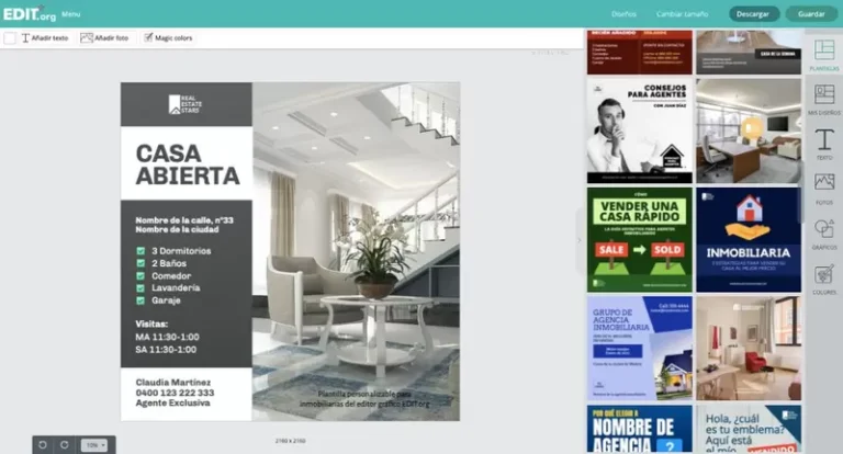 casas en alquiler en un cartel publicitario