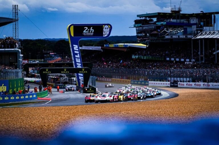 circuito de le mans en accion