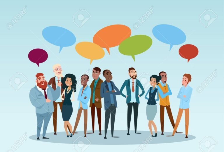 grupo de personas conversando en un chat