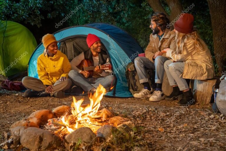 grupo de personas disfrutando en la naturaleza