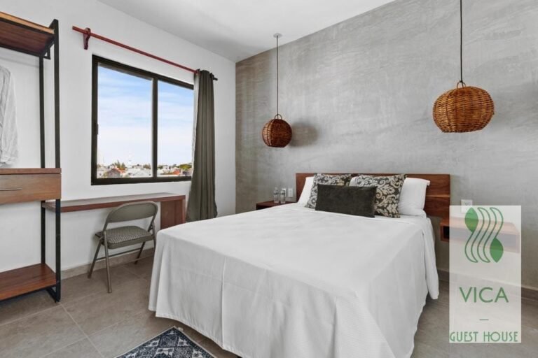 habitaciones acogedoras en un guest house