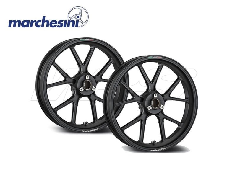 llantas de aleacion brillantes en moto