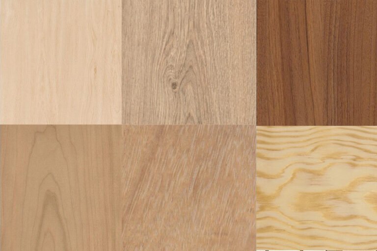 madera de diferentes tipos y acabados