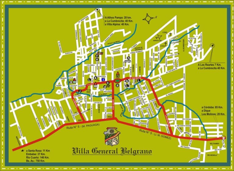 mapa de villa general belgrano y alrededores