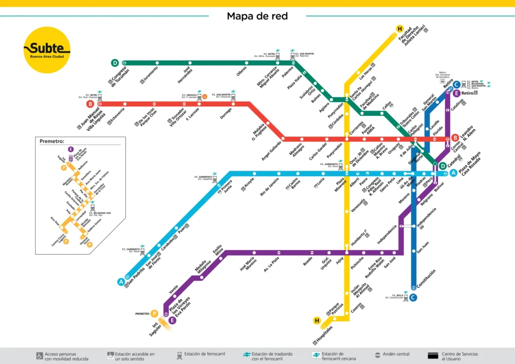 Cuáles son las estaciones y servicios del subte D en Alto Palermo 1 mapa del subte d en buenos aires