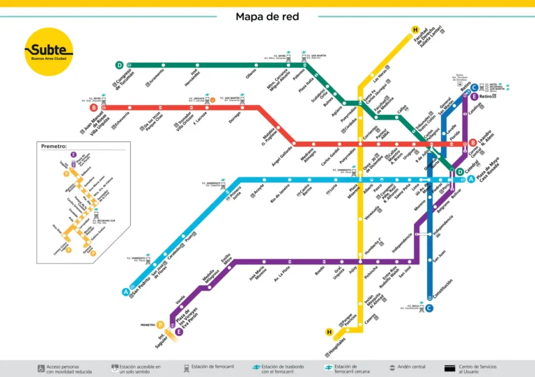 mapa del subte d en buenos aires