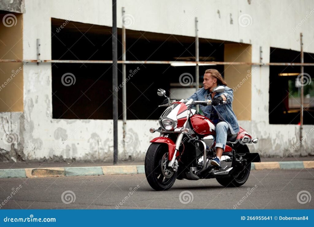 motocicleta en un paisaje urbano