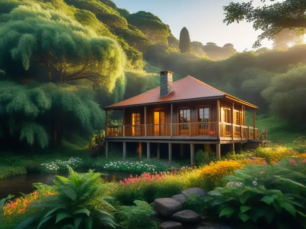 naturaleza exuberante y cabanas acogedoras