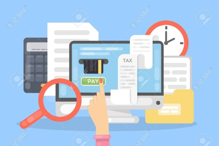pago de impuestos en linea con computadora