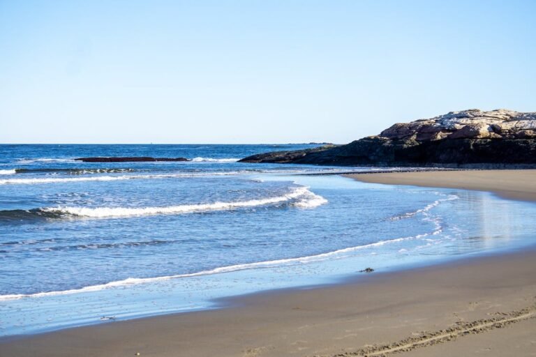 paisaje costero de mar de ajo