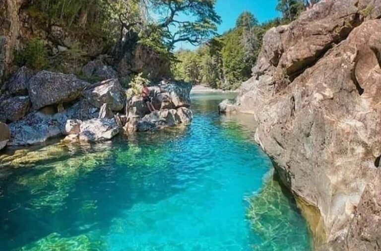 paisaje montanoso de el bolson en verano