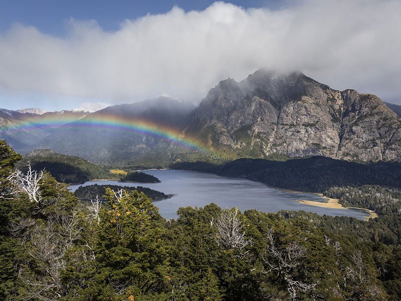paisaje montanoso de llao llao
