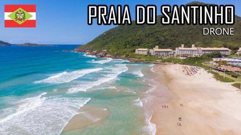 playa paradisiaca de aguas do santinho