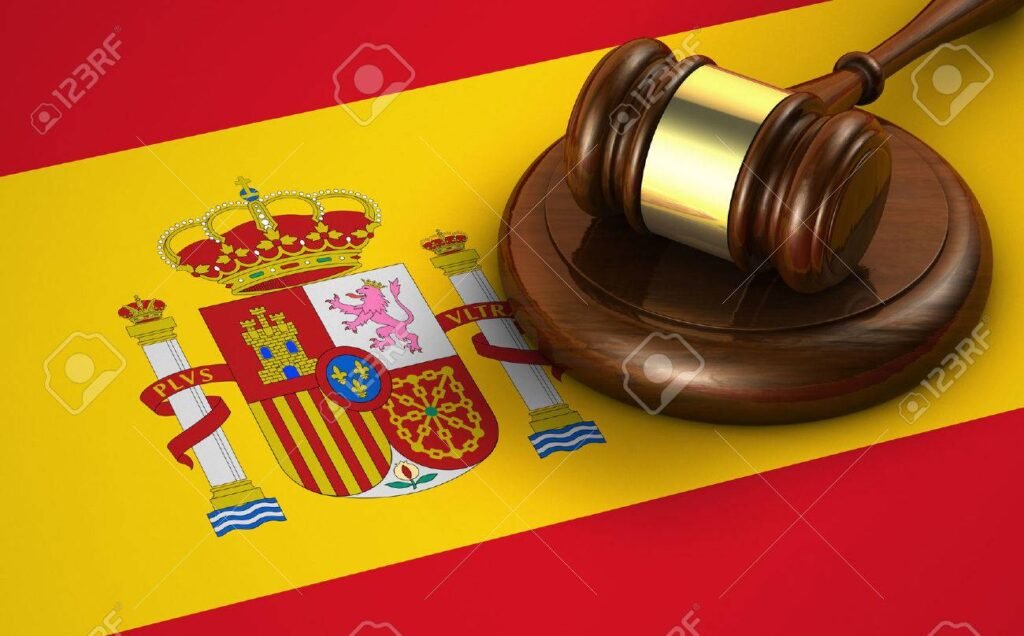 simbolo de justicia y leyes en espana