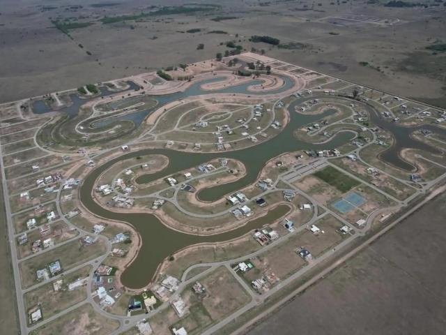 vista aerea del barrio cerrado santa clara