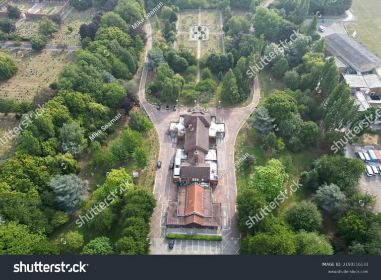 vista aerea del cementerio crematorio