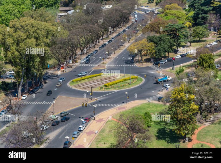 vista panoramica de avenida santa fe buenos aires