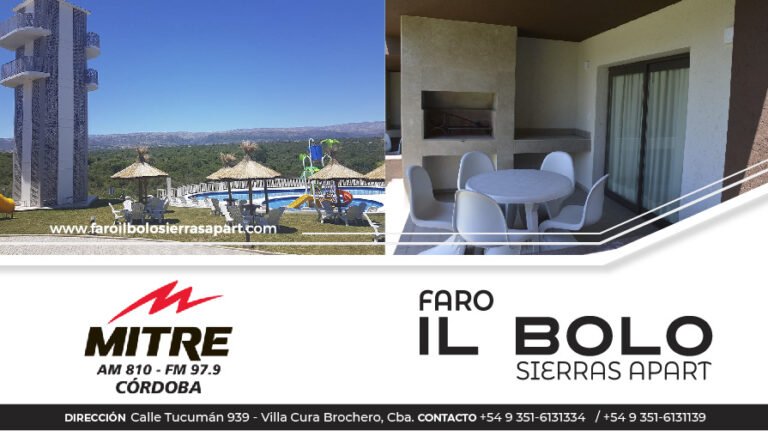 Qué servicios ofrece el Faro Il Bolo en Sierras Apart 23 vista panoramica del faro il bolo